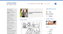 Desktop Screenshot of direitonosso.com.br