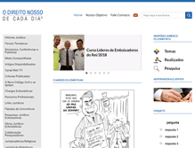 Tablet Screenshot of direitonosso.com.br
